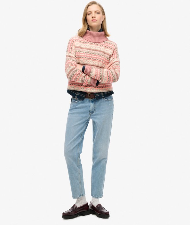 Textured Stripe Pattern Jumper