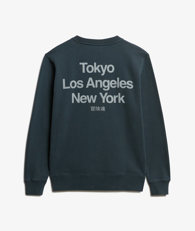 Core Logo City Loose Crew Sweatshirt