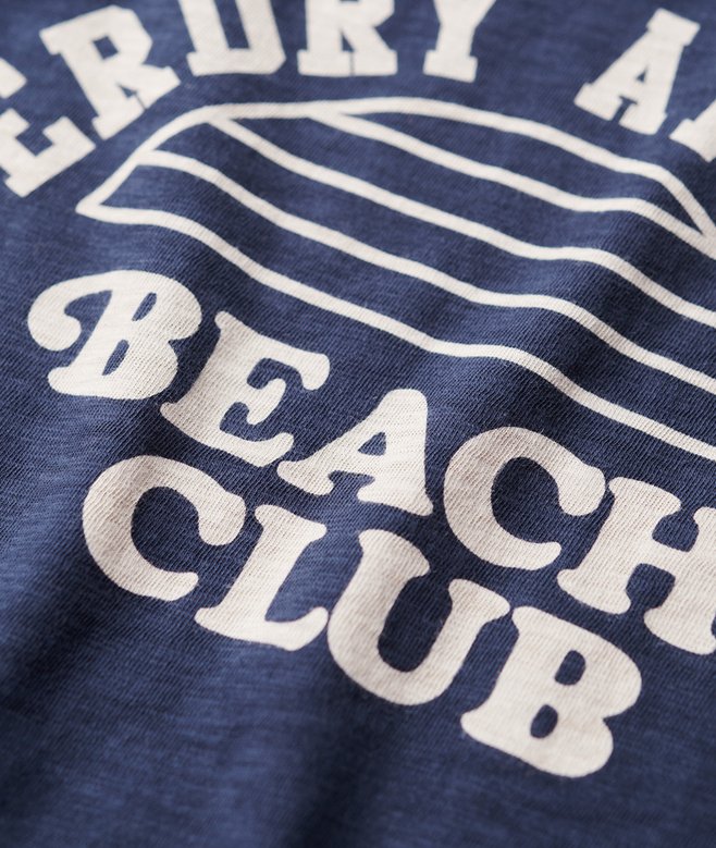 Athletic Essentials Beach Graphic Ringer T-Shirt