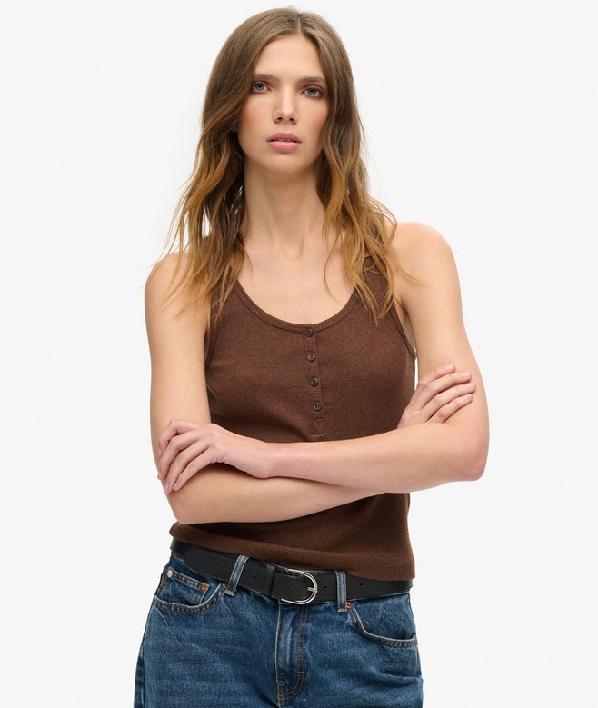 superdry Camiseta de tirantes con botones Athletic Essentials