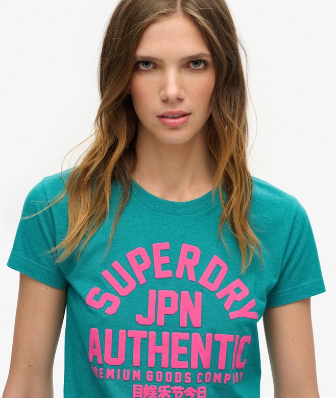 Puff Print Fitted T-Shirt