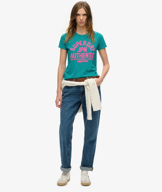 Puff Print Fitted T-Shirt