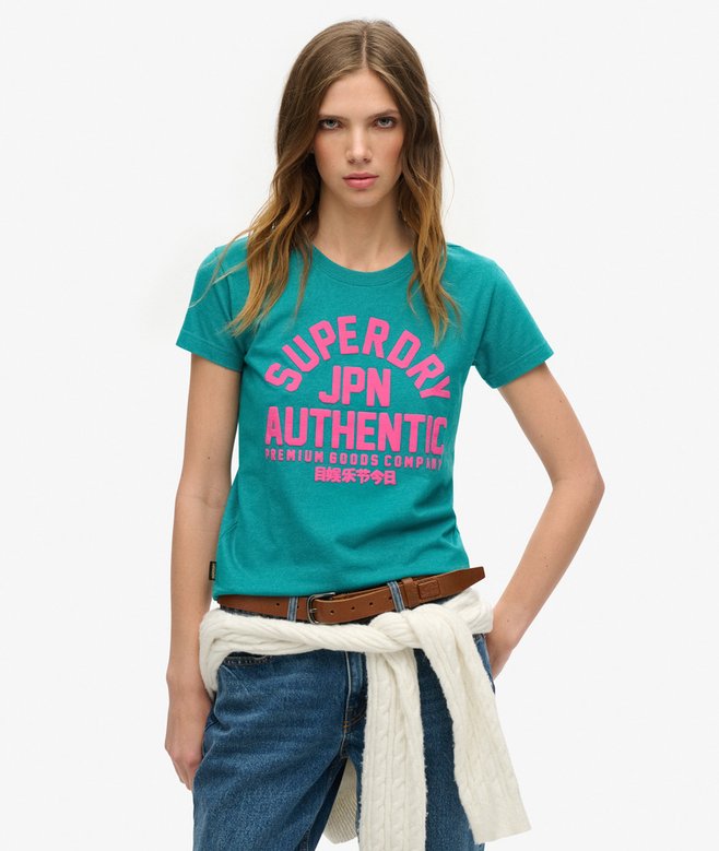Puff Print Fitted T-Shirt