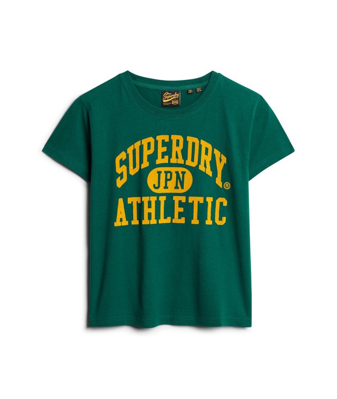 Varsity Flocked Fitted T-Shirt