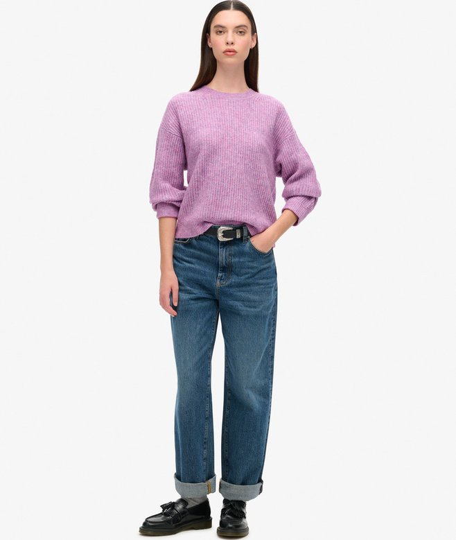 Brushed Crew Neck Jumper