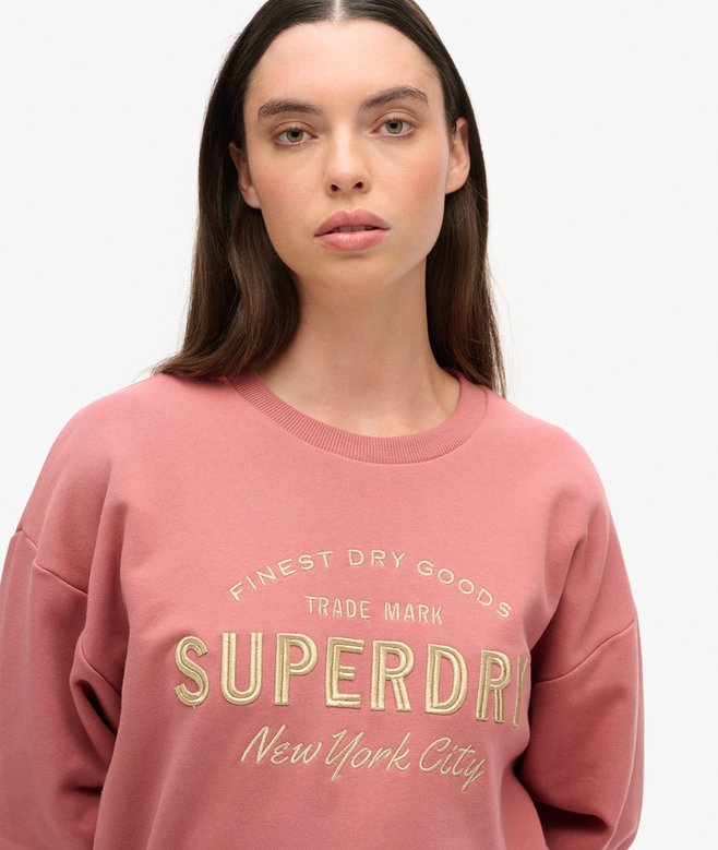 Luxe Metallic Logo Sweat Dress