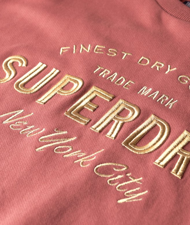Luxe Metallic Logo Sweat Dress
