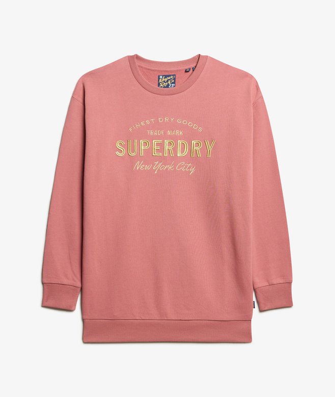 Luxe Metallic Logo Sweat Dress