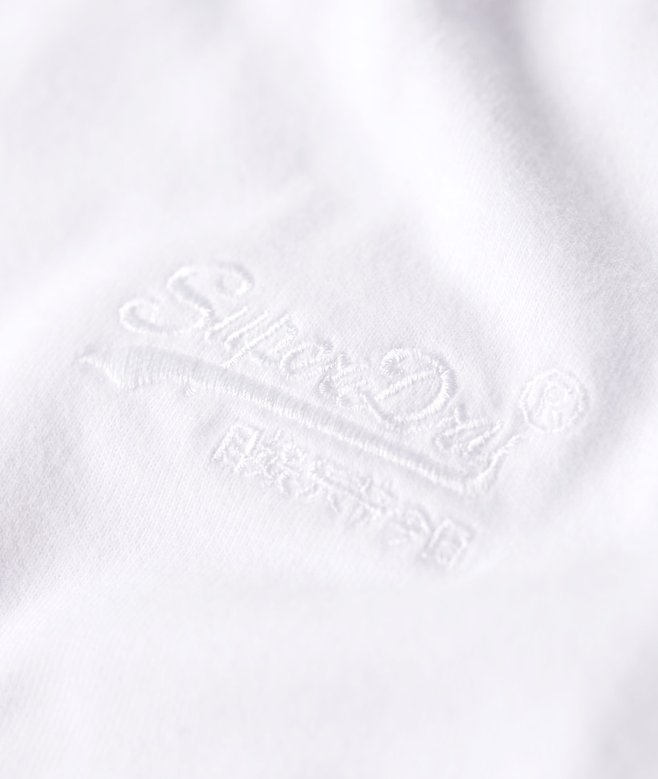 Organic Cotton Embroidered Logo V Neck T-Shirt