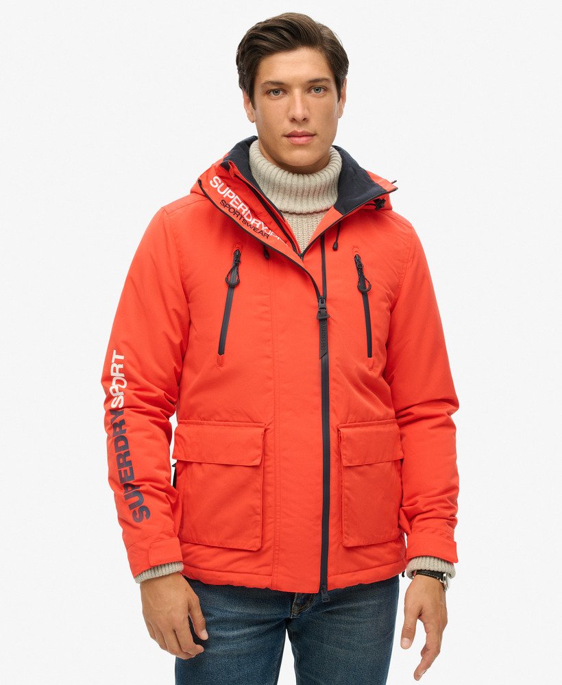 mens Hooded Ultimate SD Windbreaker Jacket in Bold Orange