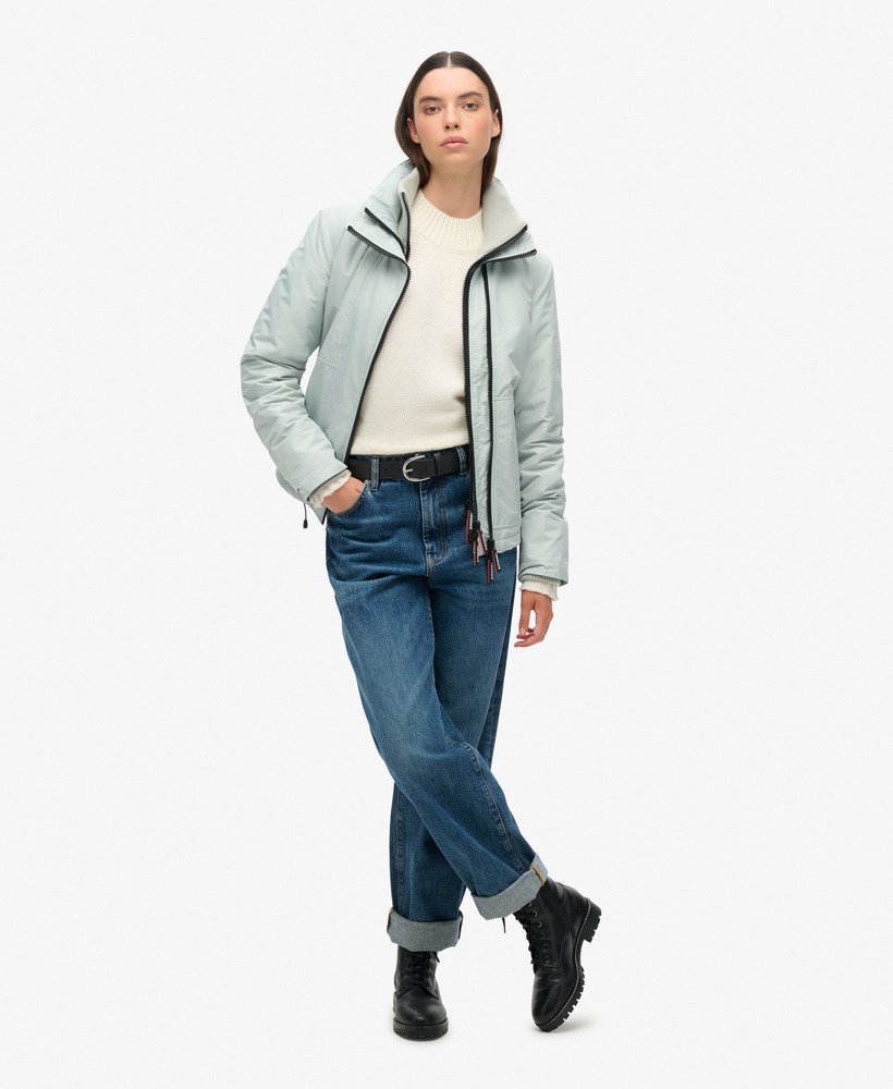womens Mountain Windbreaker Jacket in Puritan Grey | Superdry US