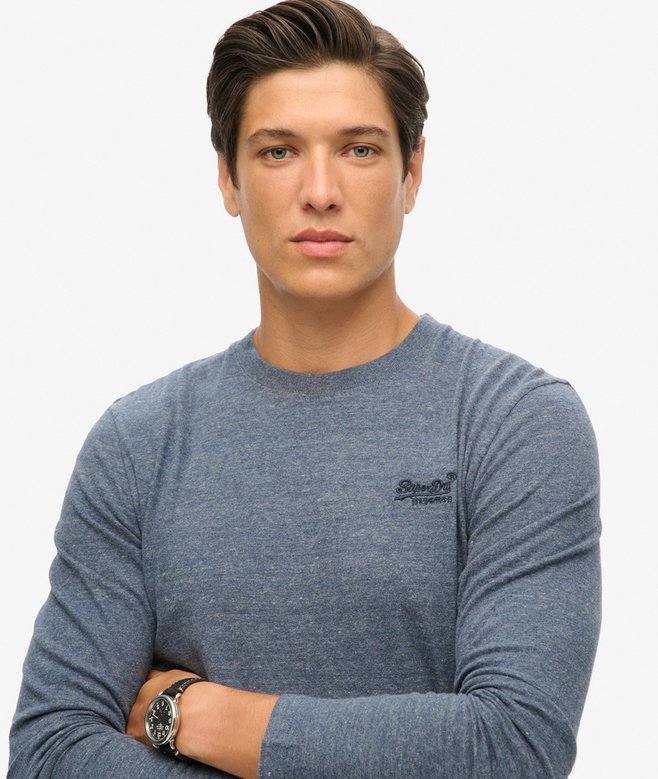 Organic Cotton Vintage Logo Embroidered Top