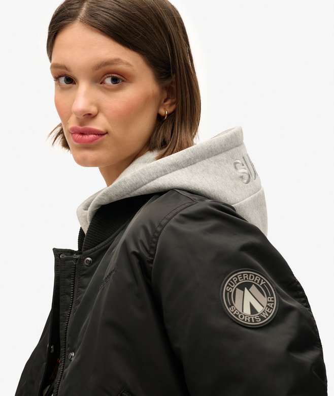 Hooded Bomber Jacket