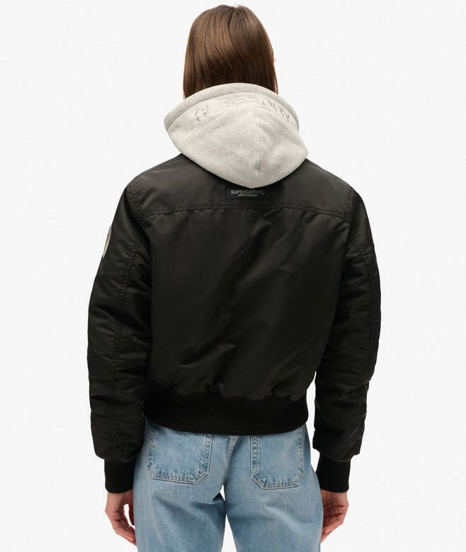 Hooded Bomber Jacket