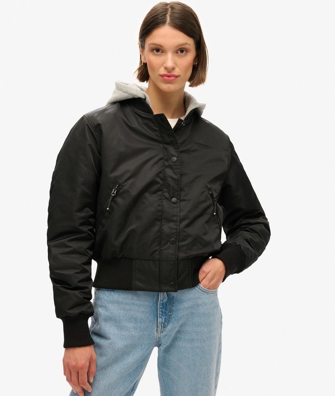 Hooded Bomber Jacket