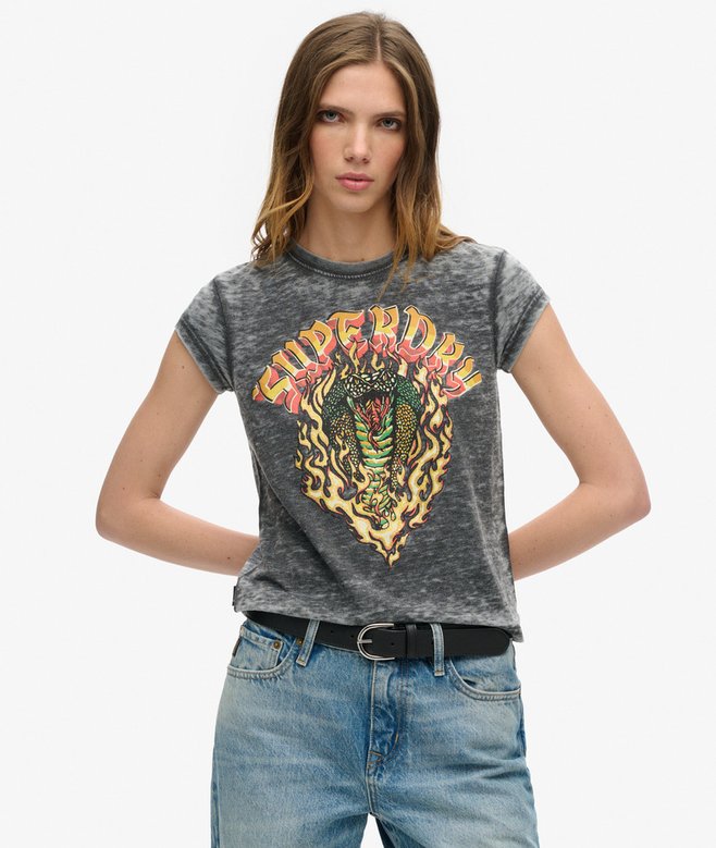 Biker Rock Graphic T-Shirt