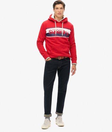 Core Logo Stripe Hoodie Image 2