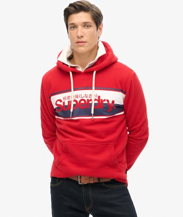 Core Logo Stripe Hoodie Image 1