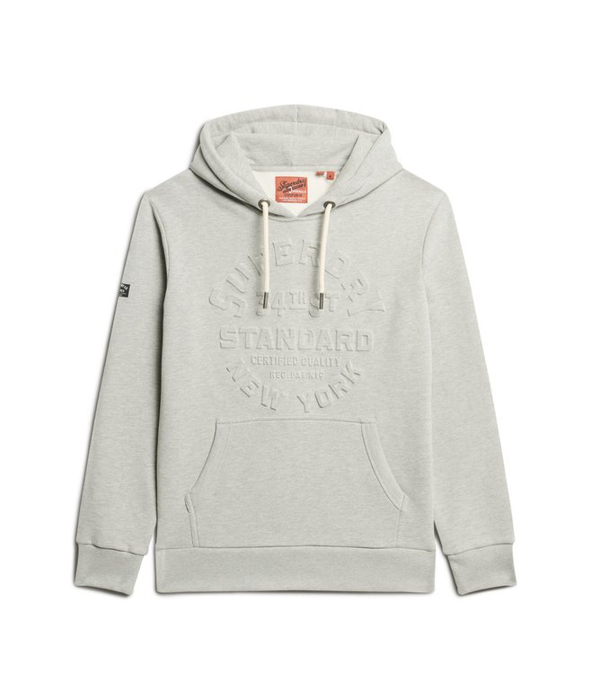 Embossed Logo Graphic Hoodie