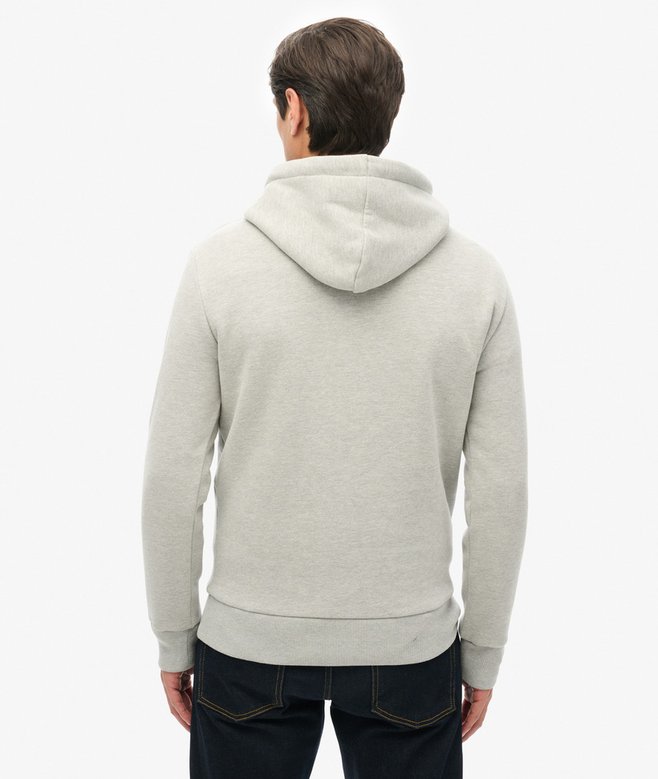 Embossed Logo Graphic Hoodie