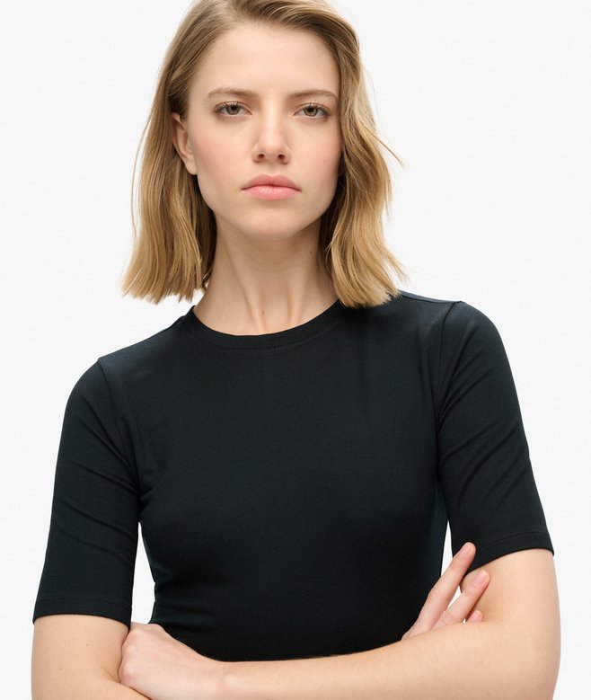 Short Sleeve Midi Jersey Dress