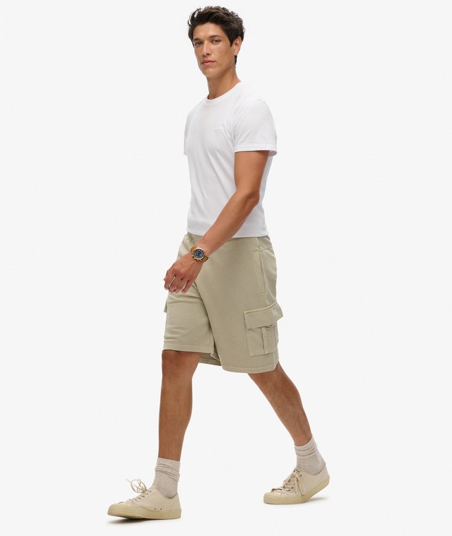 Contrast Stitch Cargo Shorts