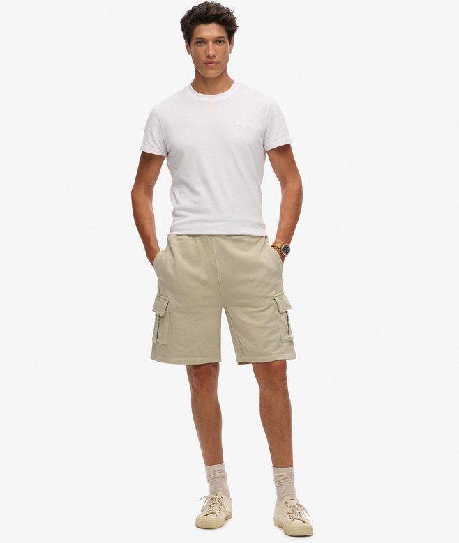Contrast Stitch Cargo Shorts