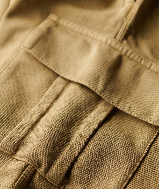 Contrast Stitch Cargo Shorts