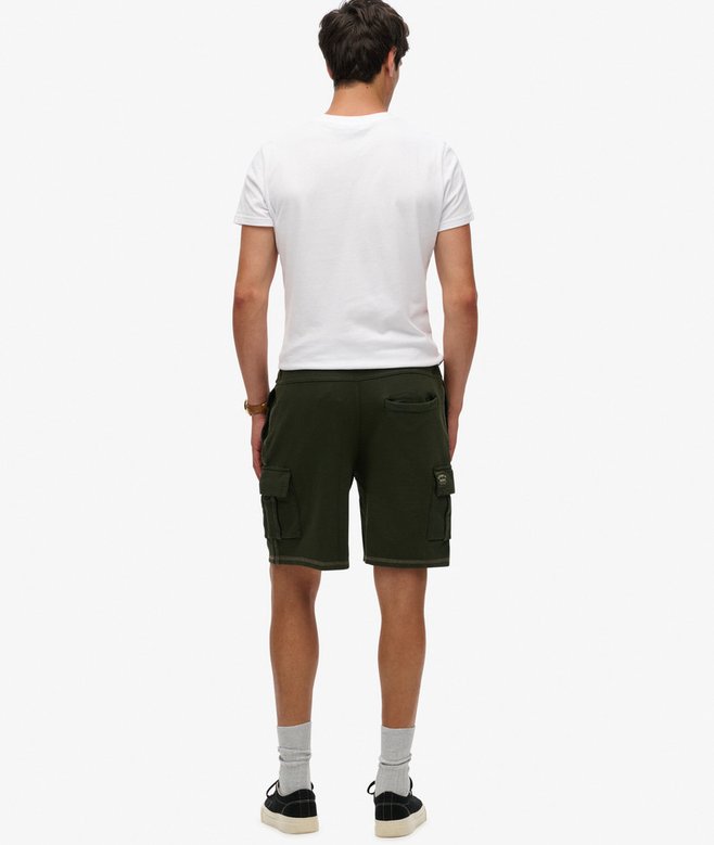Contrast Stitch Cargo Shorts