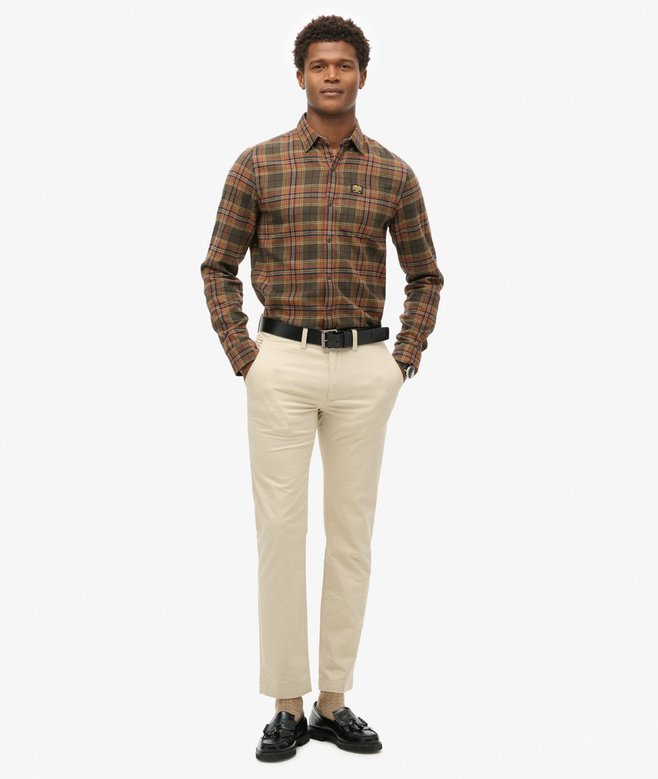 Slim Tapered Stretch Chino Trousers