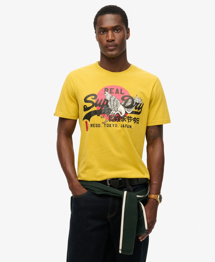Superdry★ロス・グラフィック ロゴ☆メンズＴシャツ mens Tattoo Graphic T-Shirt in Black | Superdry US