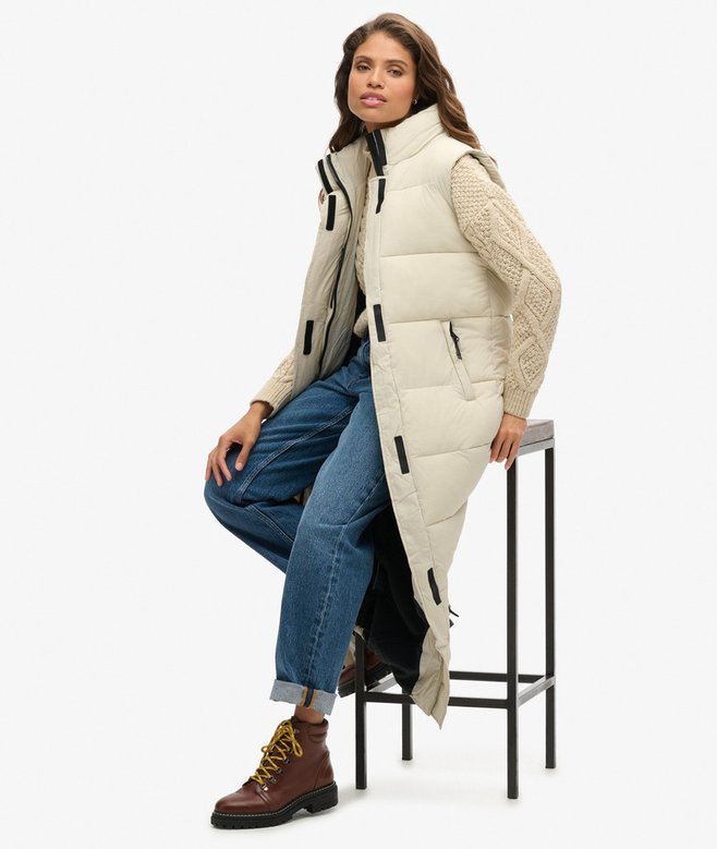Ripstop Longline Puffer Gilet