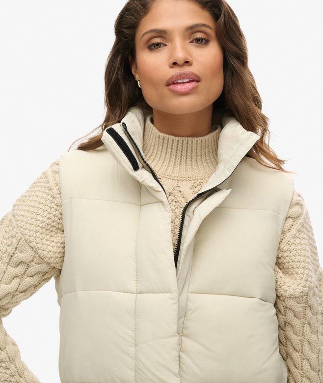 Ripstop Longline Puffer Gilet