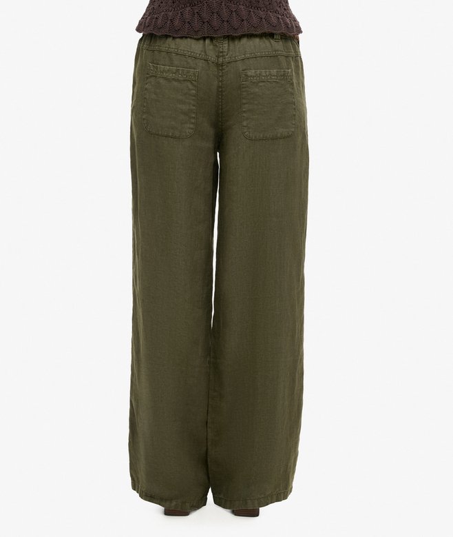 Linen Low Rise Pants