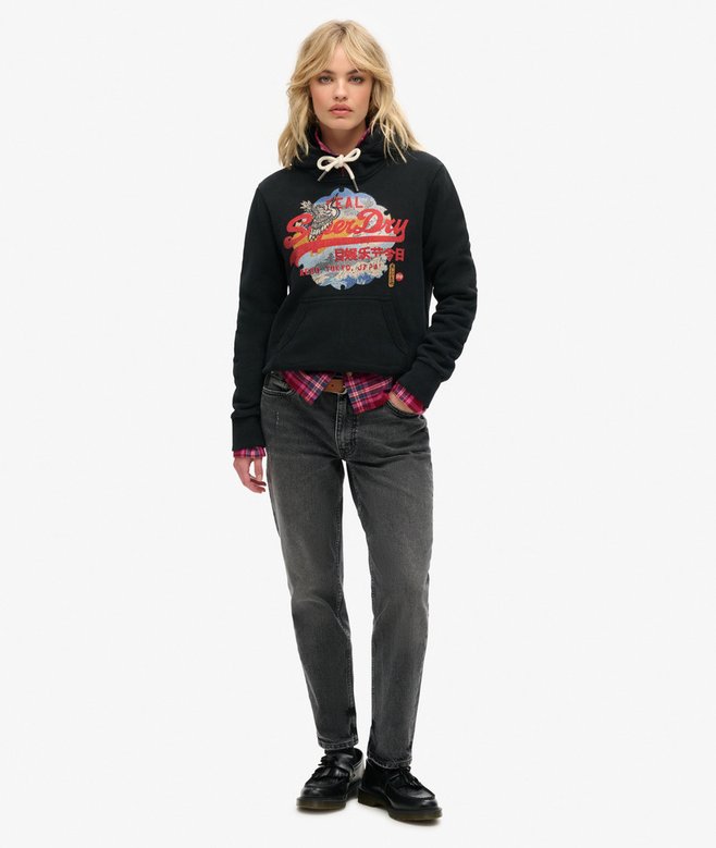 Tokyo Vintage Logo Graphic Hoodie More Colours Available Price £29.99 Price reduced from £59.99 to You Save 50%