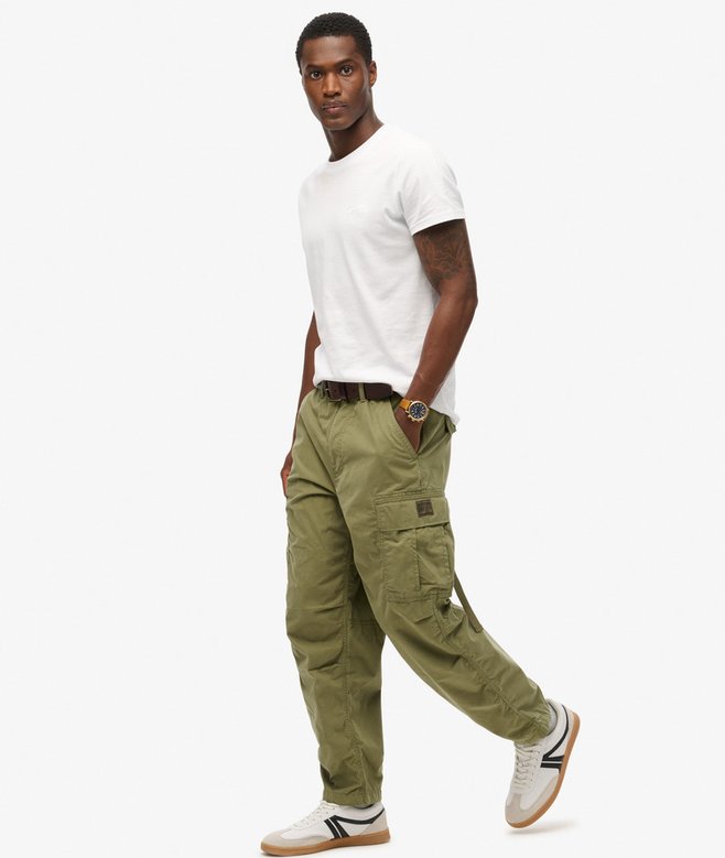 Organic Cotton Vintage Parachute Cargo Pants