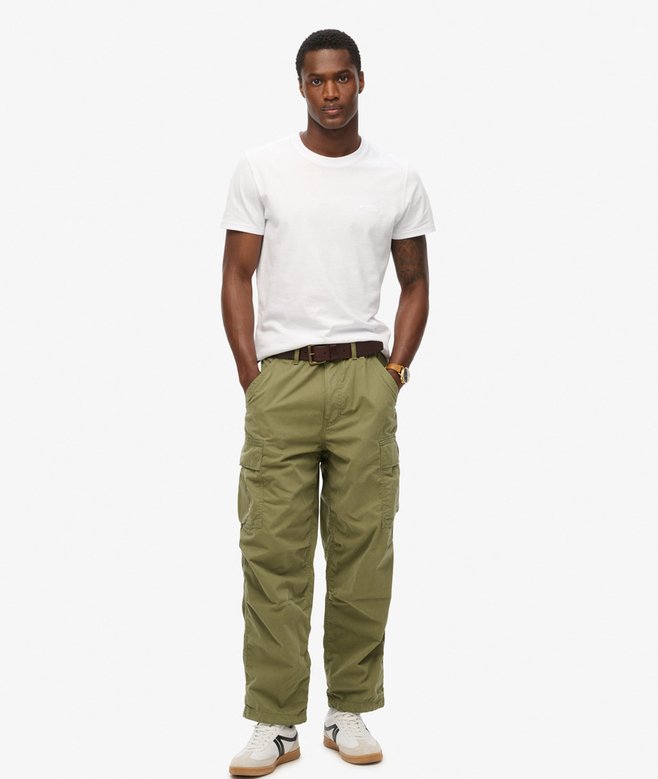 Organic Cotton Vintage Parachute Cargo Pants