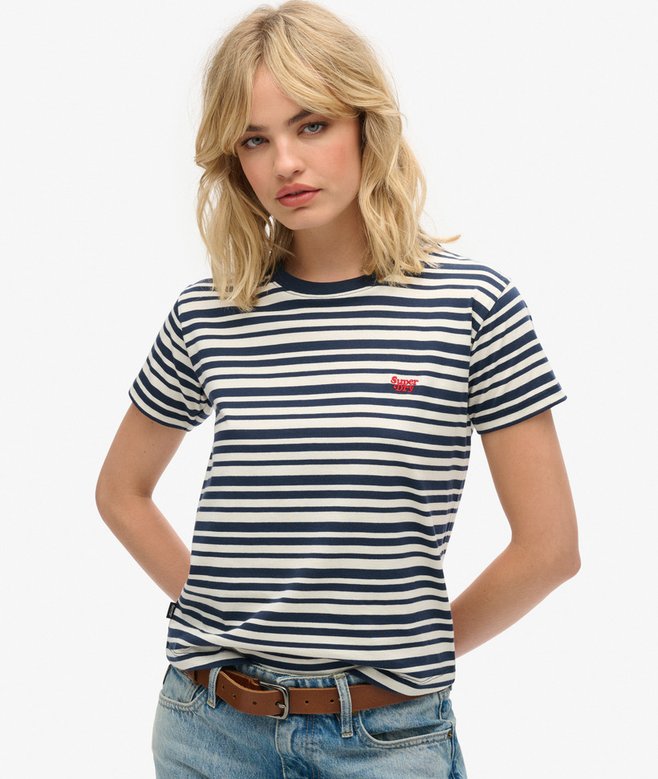 Essential Logo Striped Fitted T-Shirt