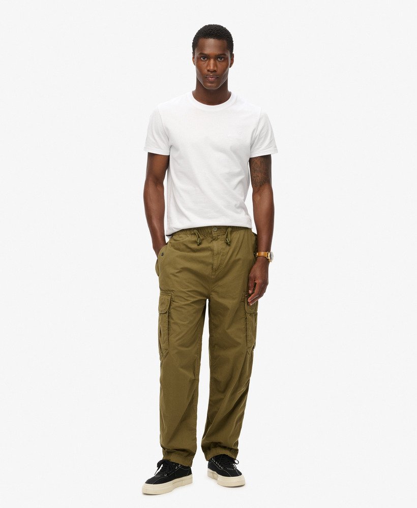 mens Baggy Parachute Pants in Burnt Olive | Superdry CA-EN