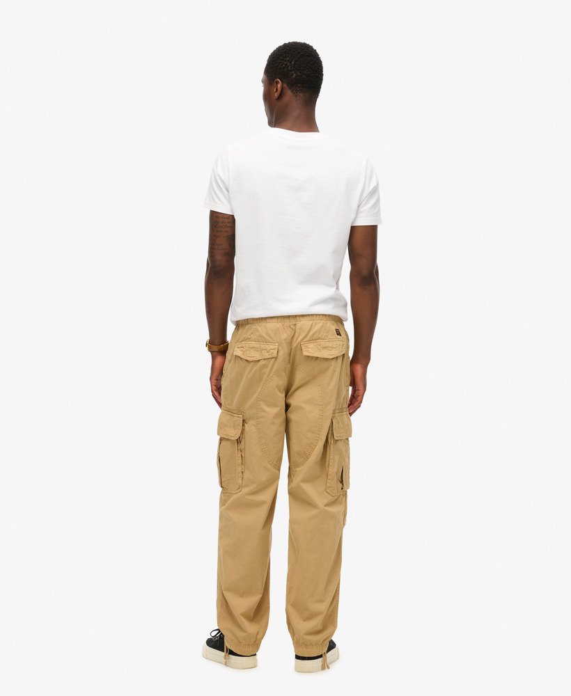 mens Baggy Parachute Pants in Dress Beige | Superdry US