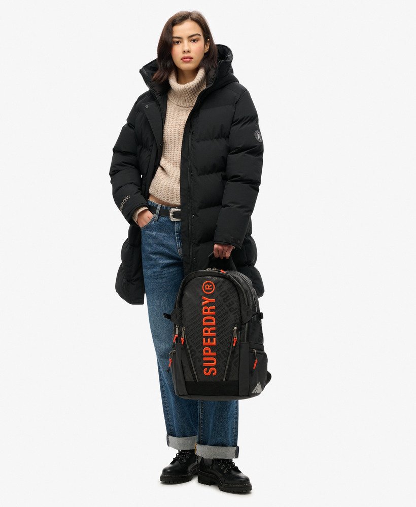 Brezentowy plecak AOP Dział damski w czarny na całości | Superdry PL