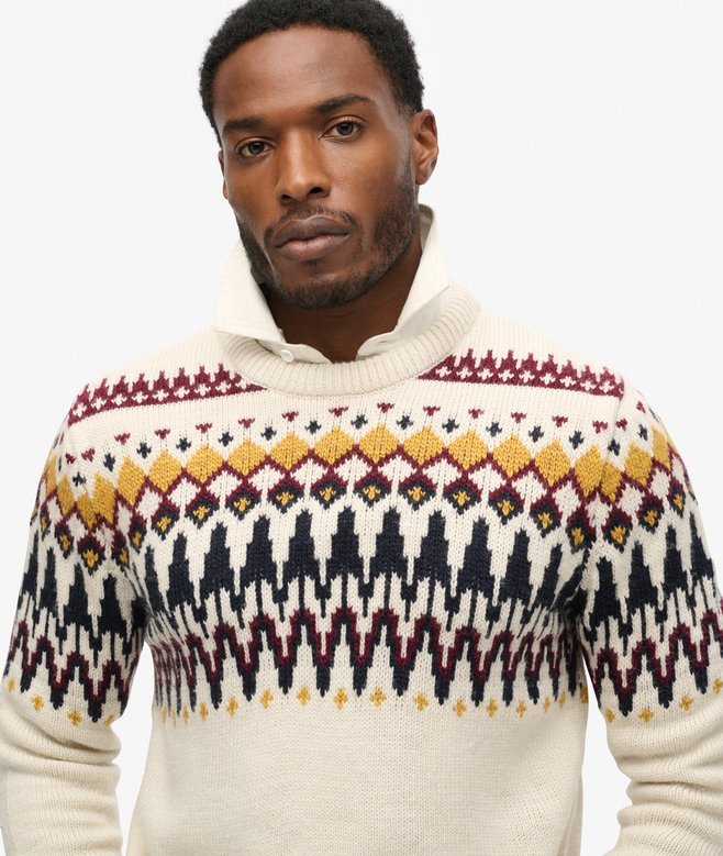 Fairisle Knit Crew Jumper