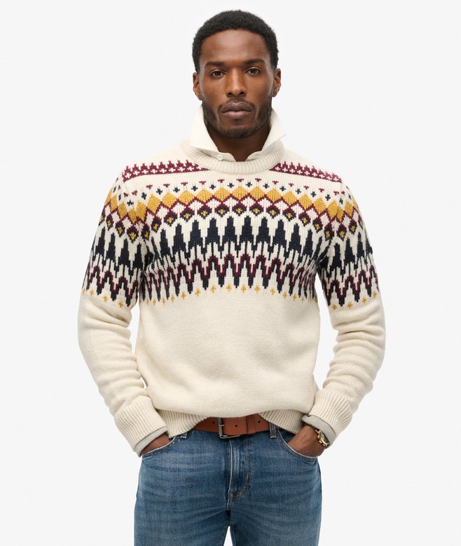 Fairisle Knit Crew Jumper