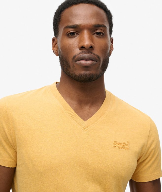 Organic Cotton Essential Logo V Neck T-Shirt