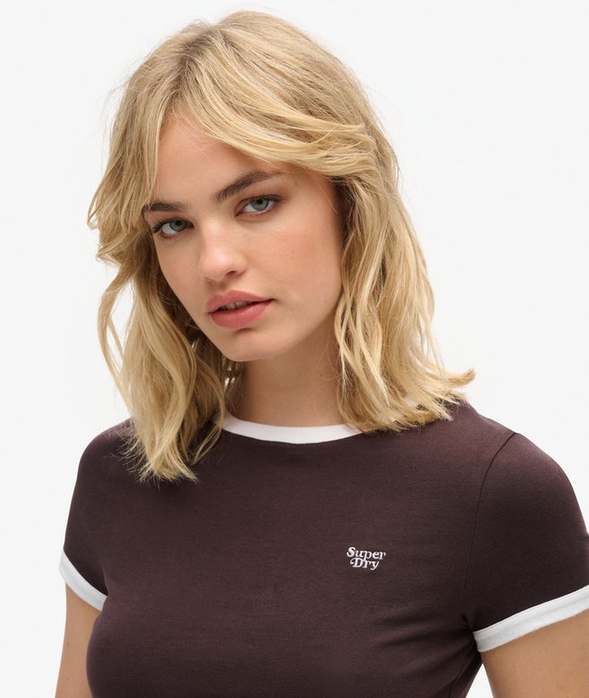 Organic Cotton Ringer Crop T-shirt