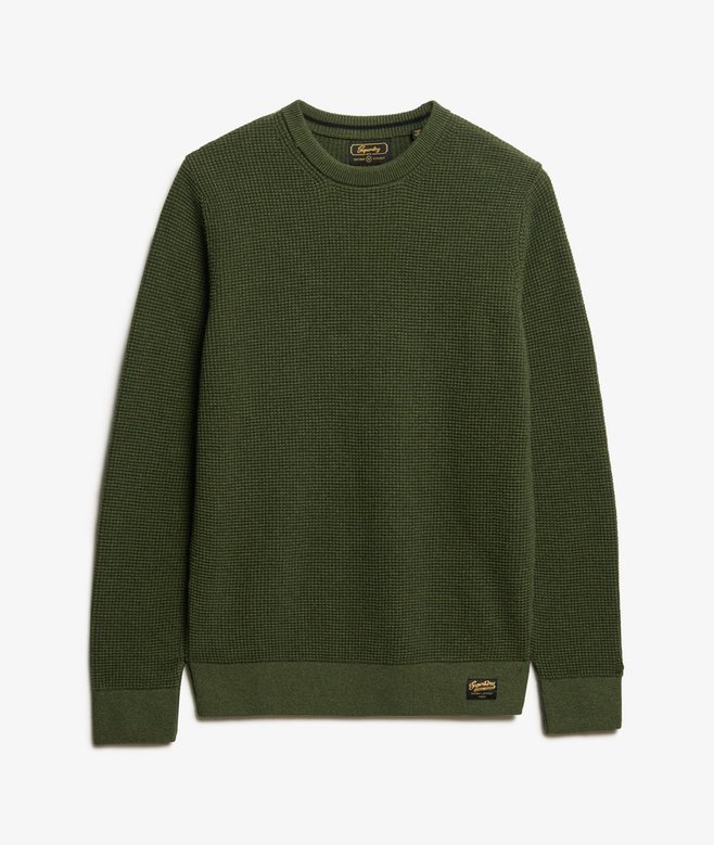 Textured Crew Knitted Jumper