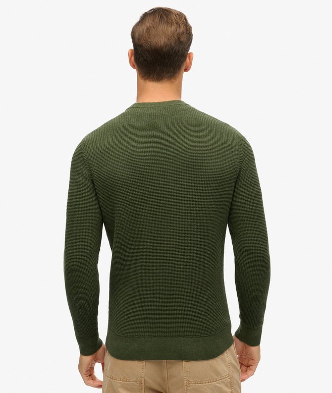 Textured Crew Knitted Jumper