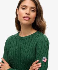 Slouchy Kabelgebreide Trui
