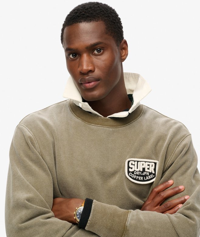 Mechanic Loose Fit Crew Sweatshirt