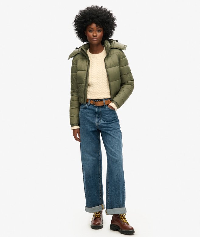 Crop Hooded Fuji Jacket
